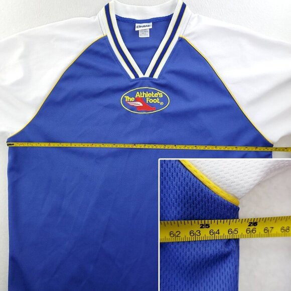 Athlete's Foot Vintage Jersey Shirt Breathable Mesh Baggy Uniform Men's 2XL - Picture 8 of 11